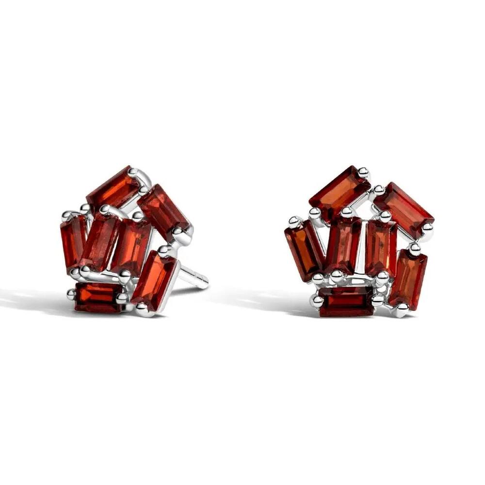 NEW STARLETTE women's little sizzle stud earrings in red